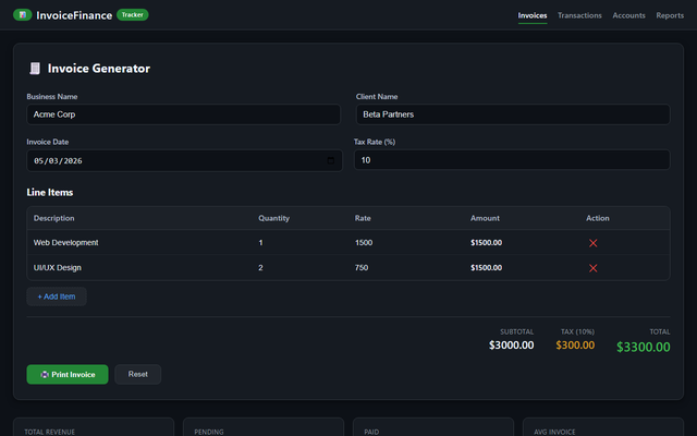 Invoice Generator